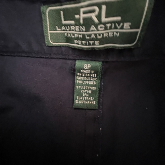 Ralph Lauren Women's Blue Capri Lightweight Pants Size 8P - Picture 12 of 12